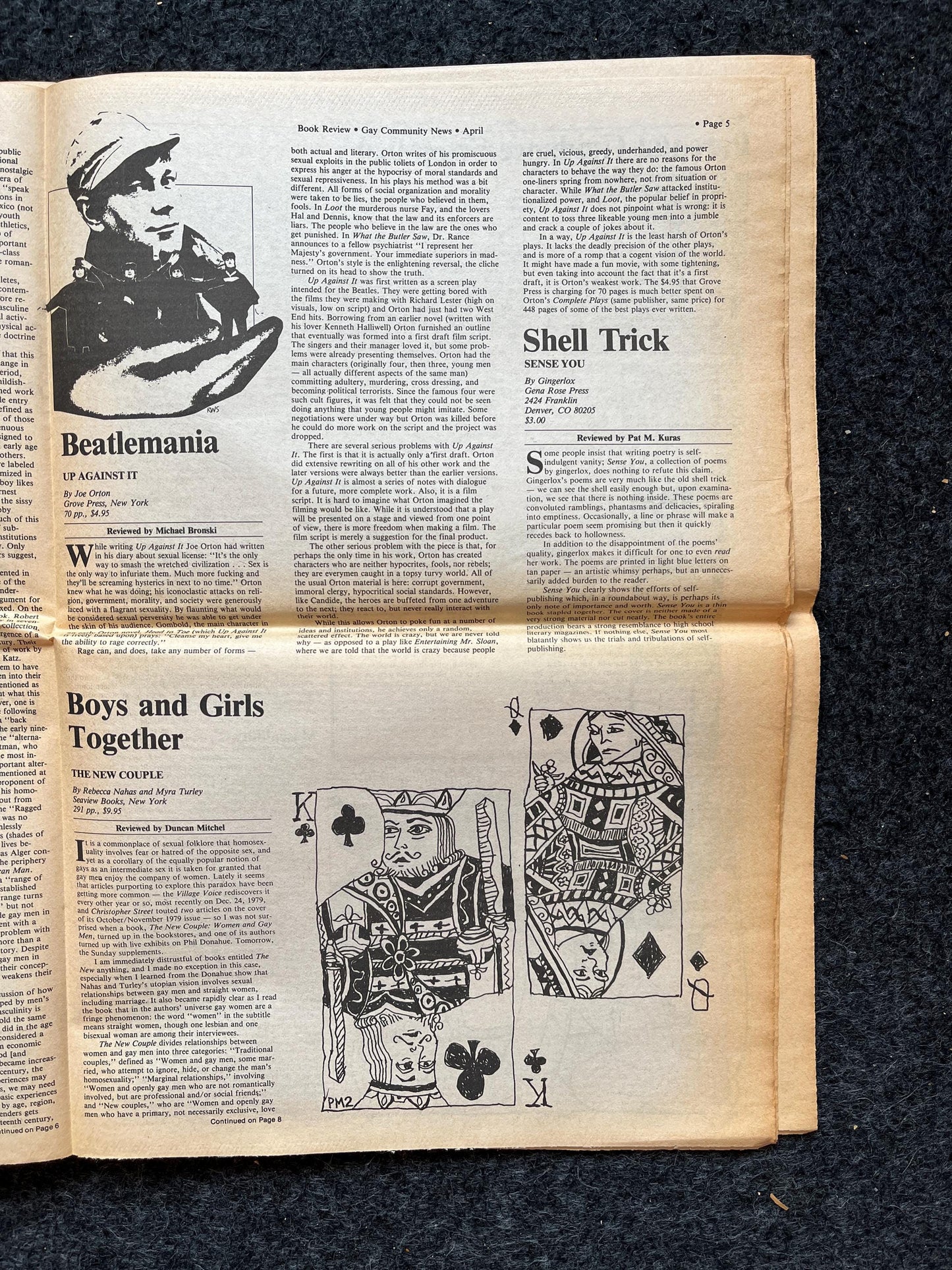 1980s LGBT Newspaper, LGBTQIA Memorabilia, Queer Gifts Artworks, Lesbian gift, Underground Newspaper, Gay Books Magazines, Boston History