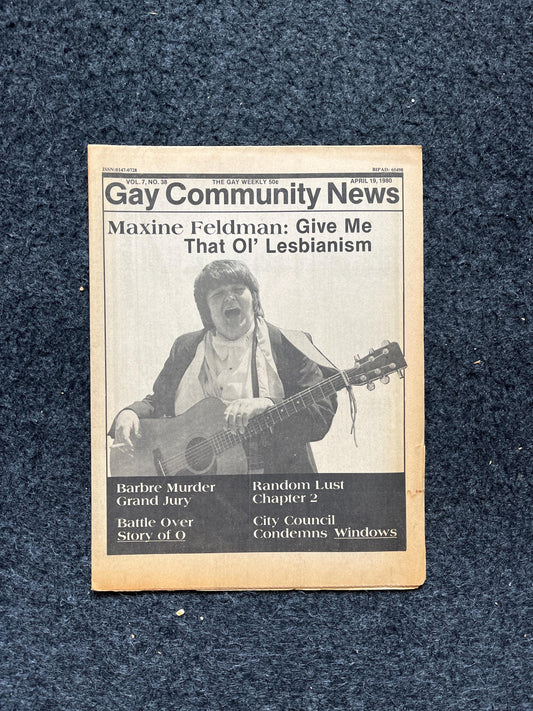 1980s LGBT Newspaper, LGBTQIA Memorabilia, Queer Gifts Artworks, Lesbian gift, Underground Newspaper, Gay Books Magazines, Boston History