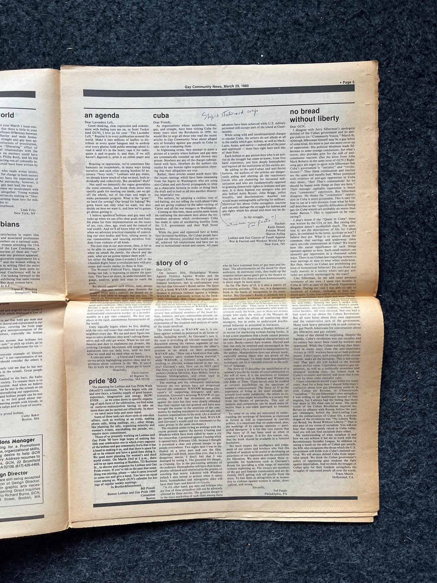 1980s LGBT Newspaper, LGBTQIA Memorabilia, Queer Gifts Artworks, Lesbian gift, Underground Newspaper, Gay Books Magazines, Boston History