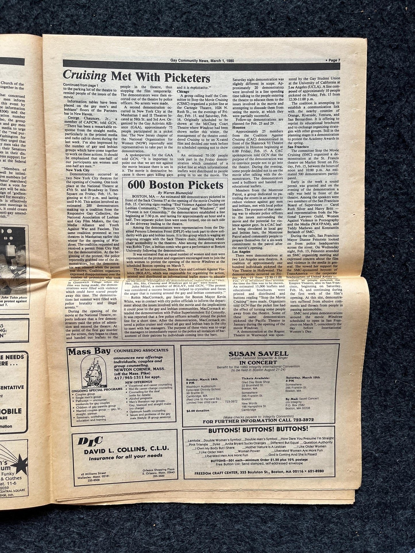 1980s LGBT Christian Newspaper, LGBTQIA Memorabilia, Queer Gifts Artworks, Lesbian gift, Underground Newspaper, Gay Books Magazines