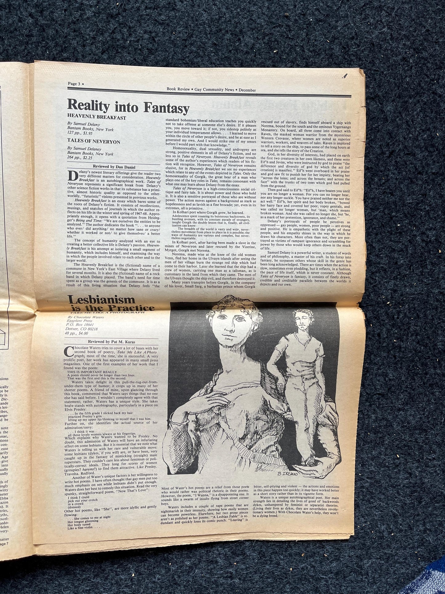 1980s LGBT Gay Poetry Newspaper, LGBTQIA Memorabilia, Queer Gifts Artworks, Lesbian gift, Underground Newspaper, Gay Books Magazines,