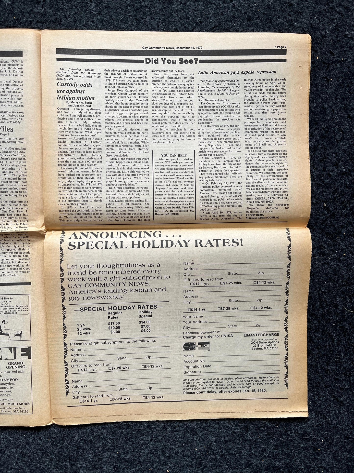1980s LGBT Sally Gearhart Newspaper, LGBTQIA Memorabilia, Queer Gifts Artworks, Lesbian gift, Underground Newspaper, Gay Books Magazines,