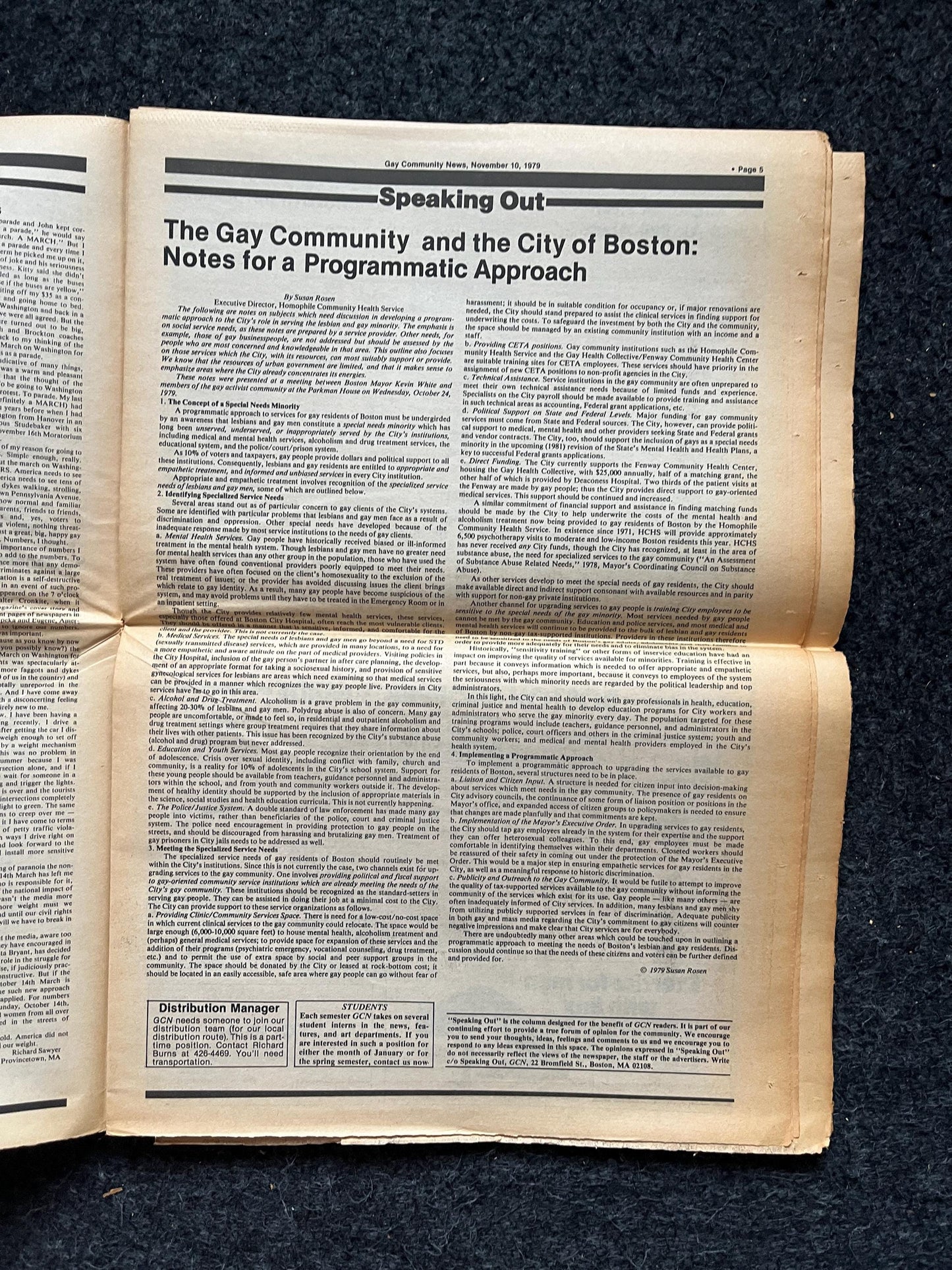 1980s Secret Life of Eleanor Roosevelt Newspaper, LGBTQIA Memorabilia, Queer Gifts Artworks, Lesbian gift, Trans Rights, Gay Books Magazine