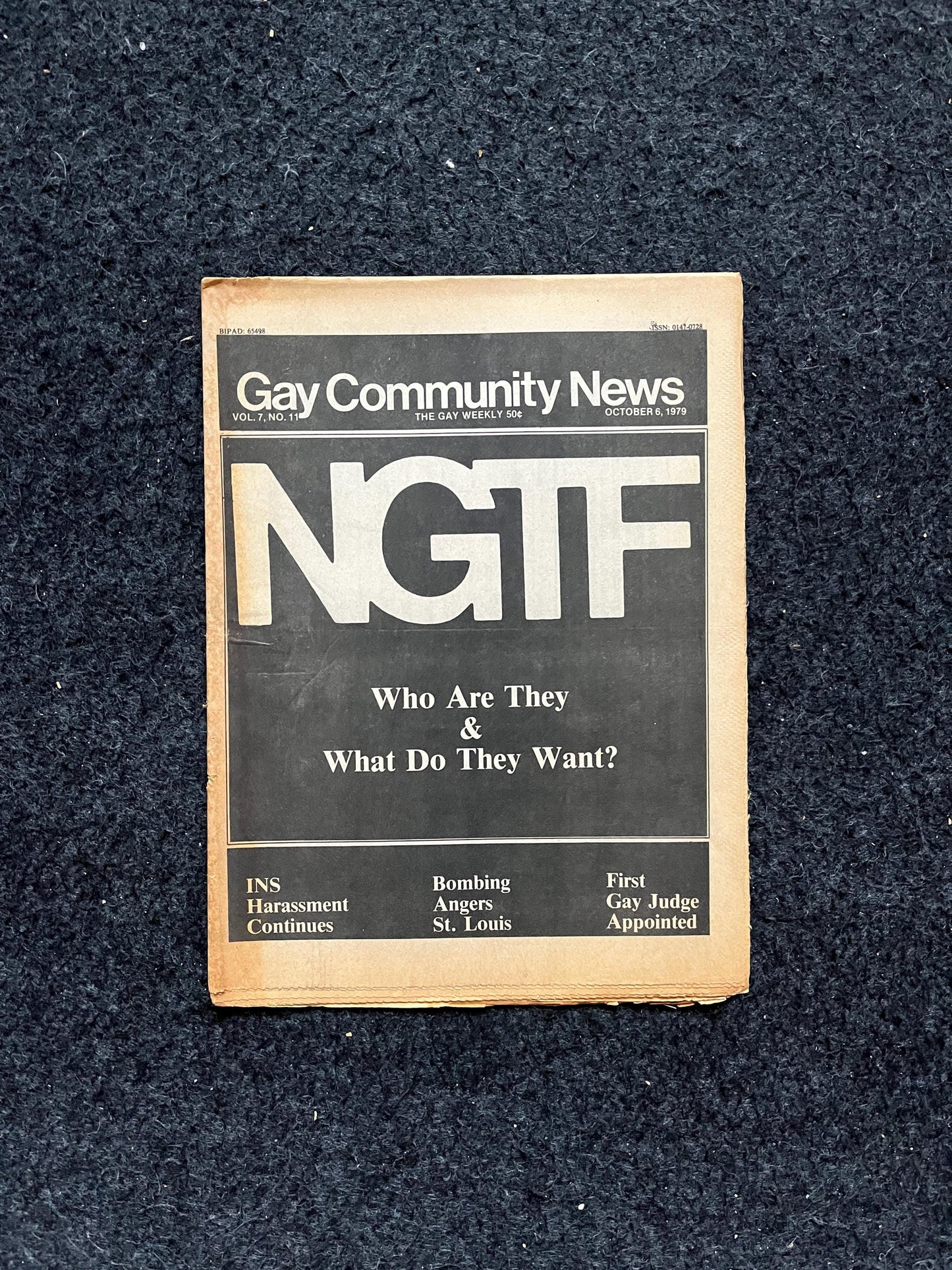 1980s NGTF Introduction, Vintage Newspaper, LGBTQIA Memorabilia, Queer Gifts Artworks, Lesbian gift, Trans Rights, Gay Books Magazines,