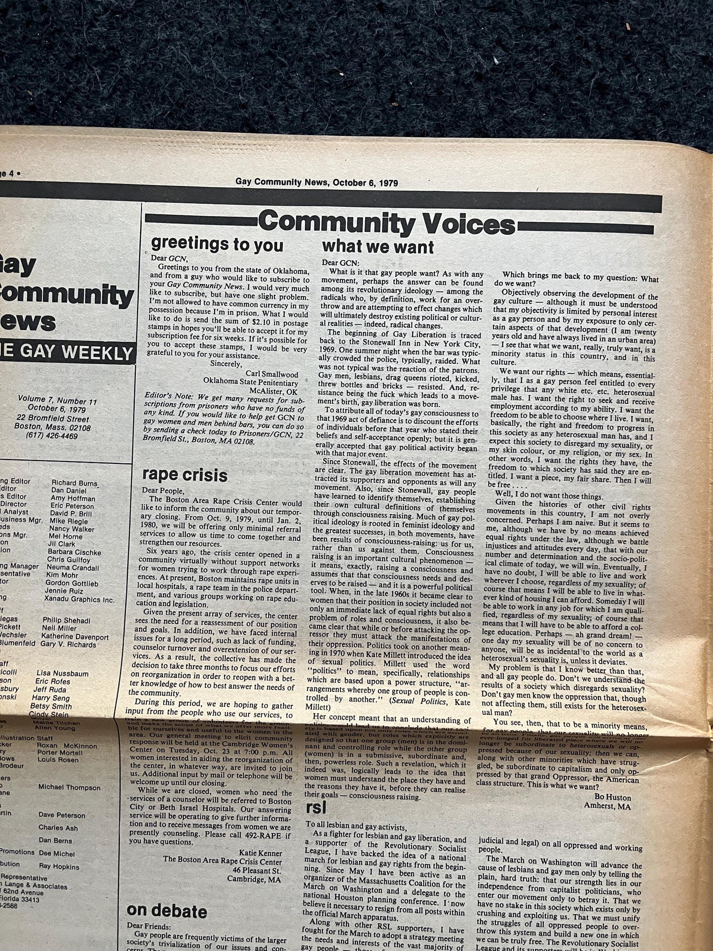 1980s NGTF Introduction, Vintage Newspaper, LGBTQIA Memorabilia, Queer Gifts Artworks, Lesbian gift, Trans Rights, Gay Books Magazines,