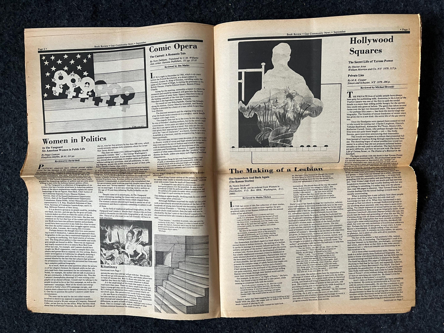 1980 Lesbian Festival, Vintage Newspaper, LGBTQIA Memorabilia, Queer Gifts Artworks, Lesbian gift, Trans Rights, Gay Books Magazines,