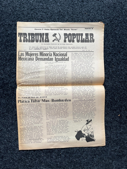 1973 Joseph Stalin Memorial Russian Propaganda Newspaper, International Womens Day, Vintage Communist Art, USSR Soviet Union Decoration