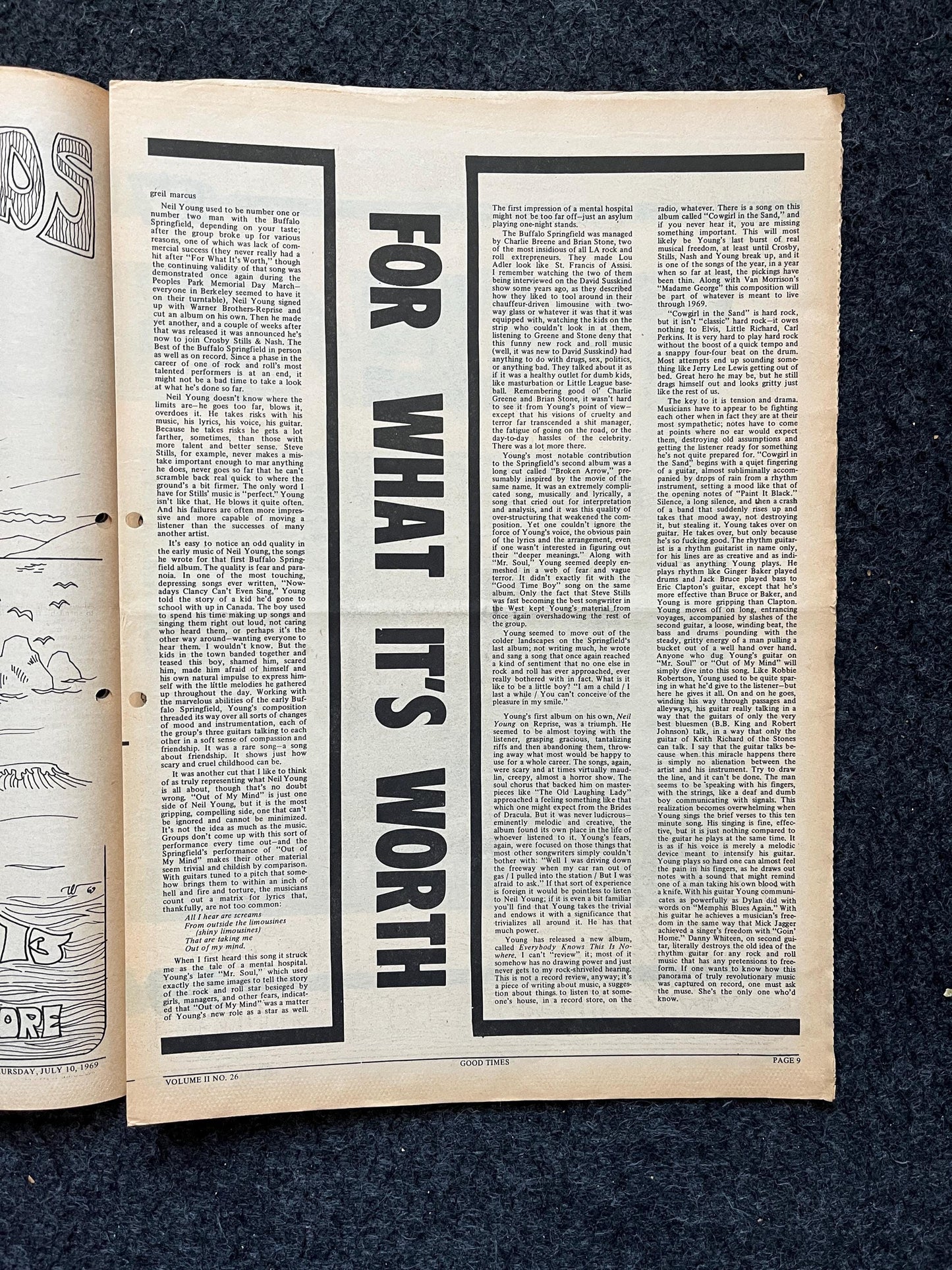 1969 Moon landing Leftist Zine Vintage Good Times Newspaper, Black Panther Party, Vintage Antique Collectibles, San Francisco, Space Gifts