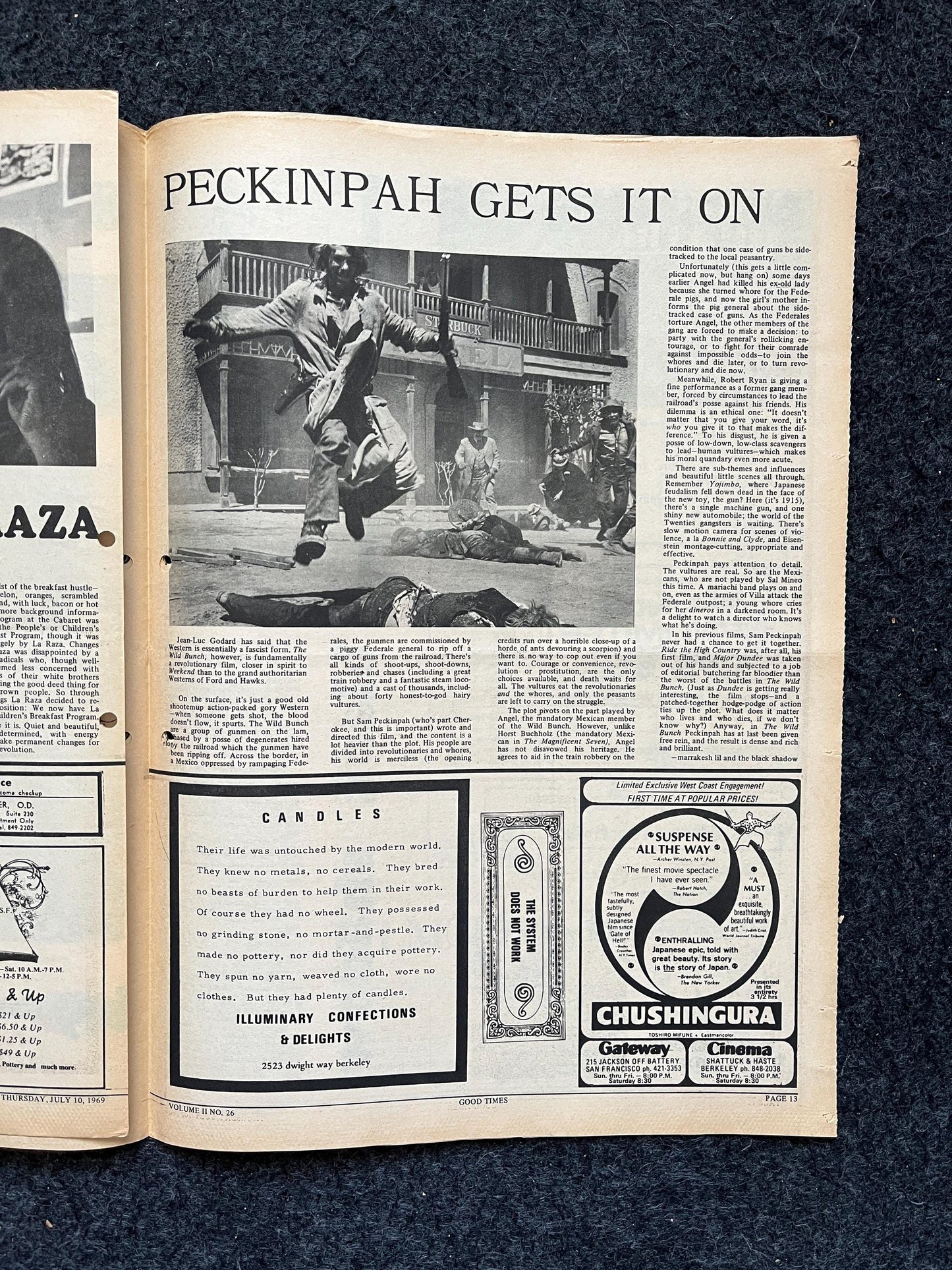 1969 Moon landing Leftist Zine Vintage Good Times Newspaper, Black Panther Party, Vintage Antique Collectibles, San Francisco, Space Gifts