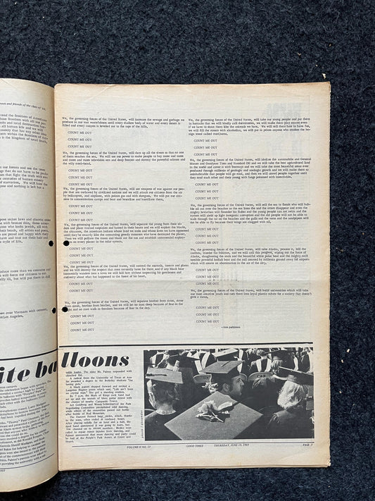 1969 Leftist Newspaper Vintage Ephemera Gifts, Vintage Zine, Good Times Decor, Black Panther Party, Antique Collectibles, San Francisco