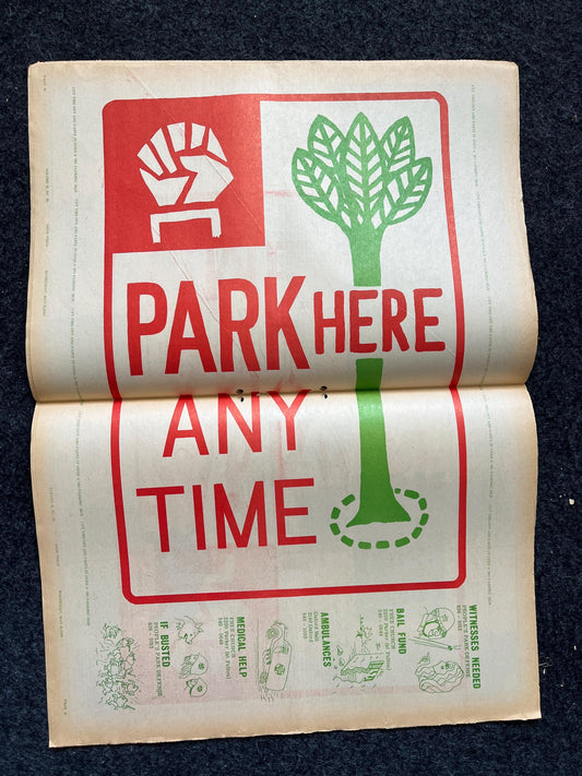 1969 San Francisco Leftist Newspaper Vintage Ephemera Gifts, Vintage Zine, Good Times Decor, Black Panther Party, Antique Collectibles