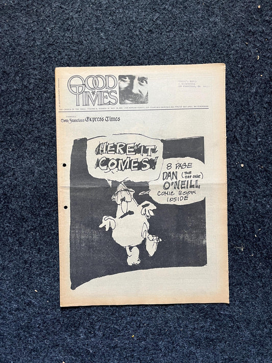 1969 San Francisco Leftist Newspaper Vintage Ephemera Gifts, Vintage Zine, Good Times Decor, Black Panther Party, Antique Collectibles