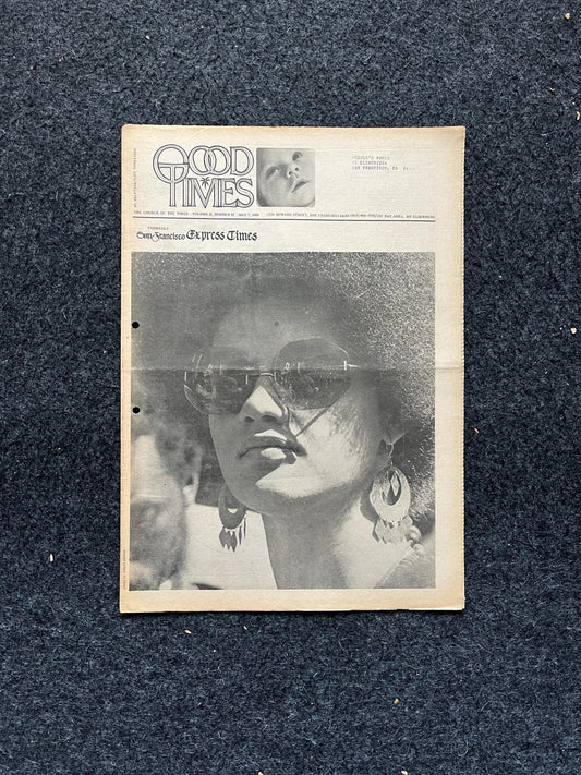 1969 San Francisco Leftist Newspaper Vintage Ephemera Gifts, Vintage Zine, Good Times Decor, Black Panther Party, Antique Collectibles