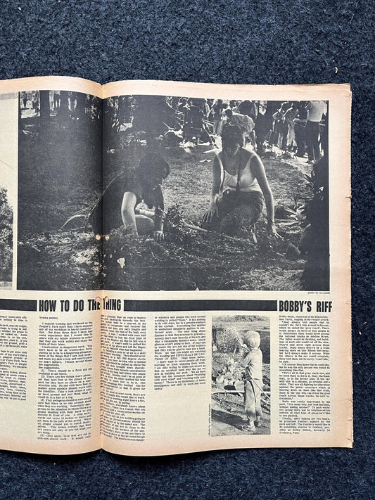1969 Nixon De Gaulle Newspaper Vintage Ephemera Gifts, Vintage Zine, Good Times Decor, Black Panther Party, Antique Collectibles, San Fran