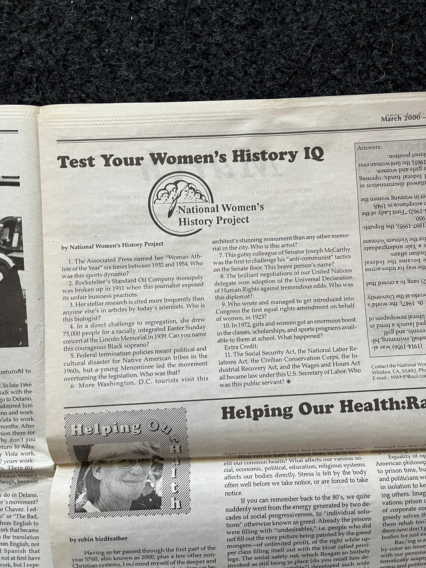 Vintage Y2K Feminist Newspaper, Womens Voice Third Wave Feminism, Gifts for Wife Mother, Feminist Gifts, Female Empowerment, Feminist Art