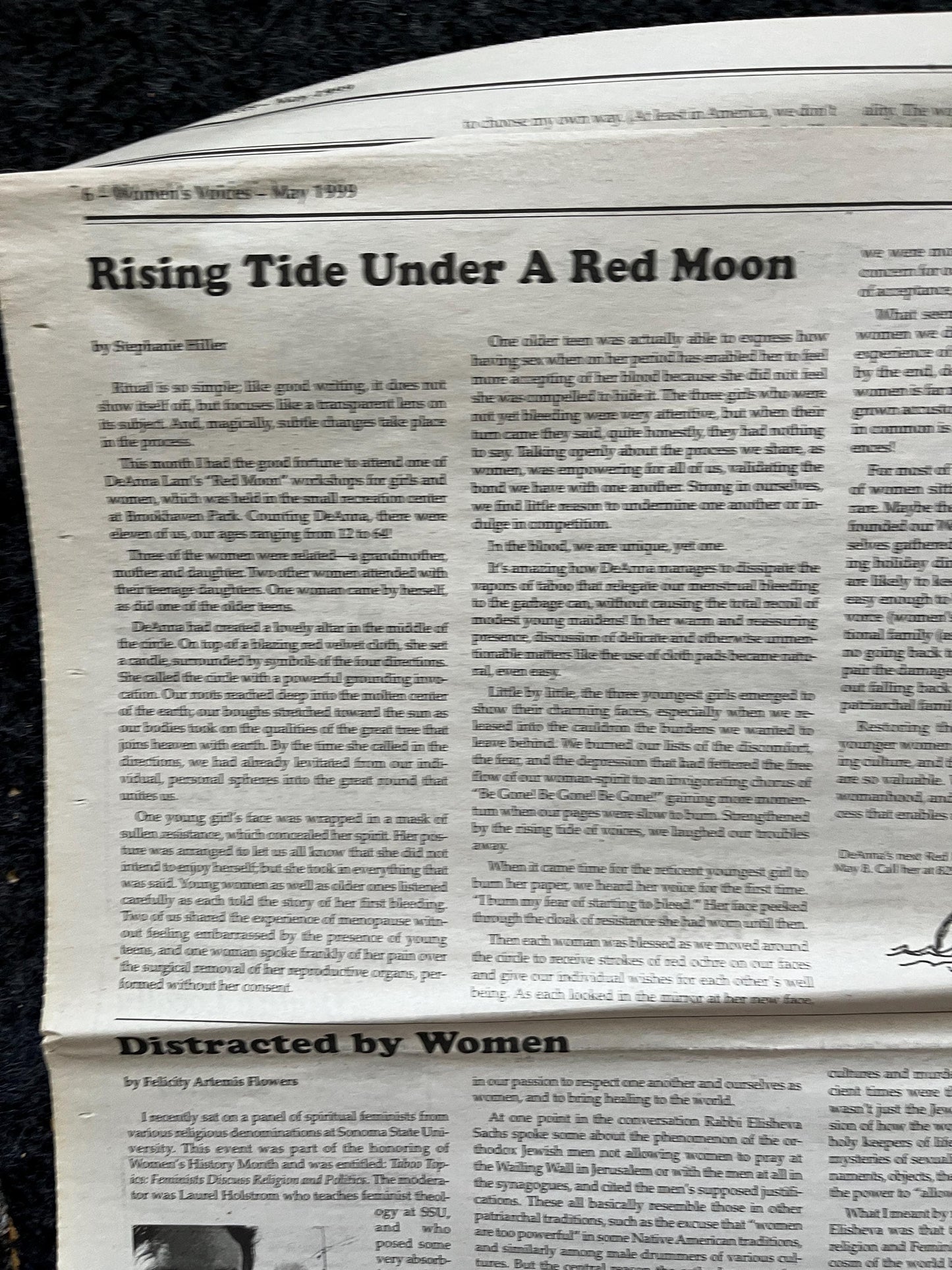 Vintage Y2K Feminist Newspaper, Womens Voice Third Wave Feminism, Gifts for Wife Mother, Feminist Gifts, Female Empowerment, Feminist Art