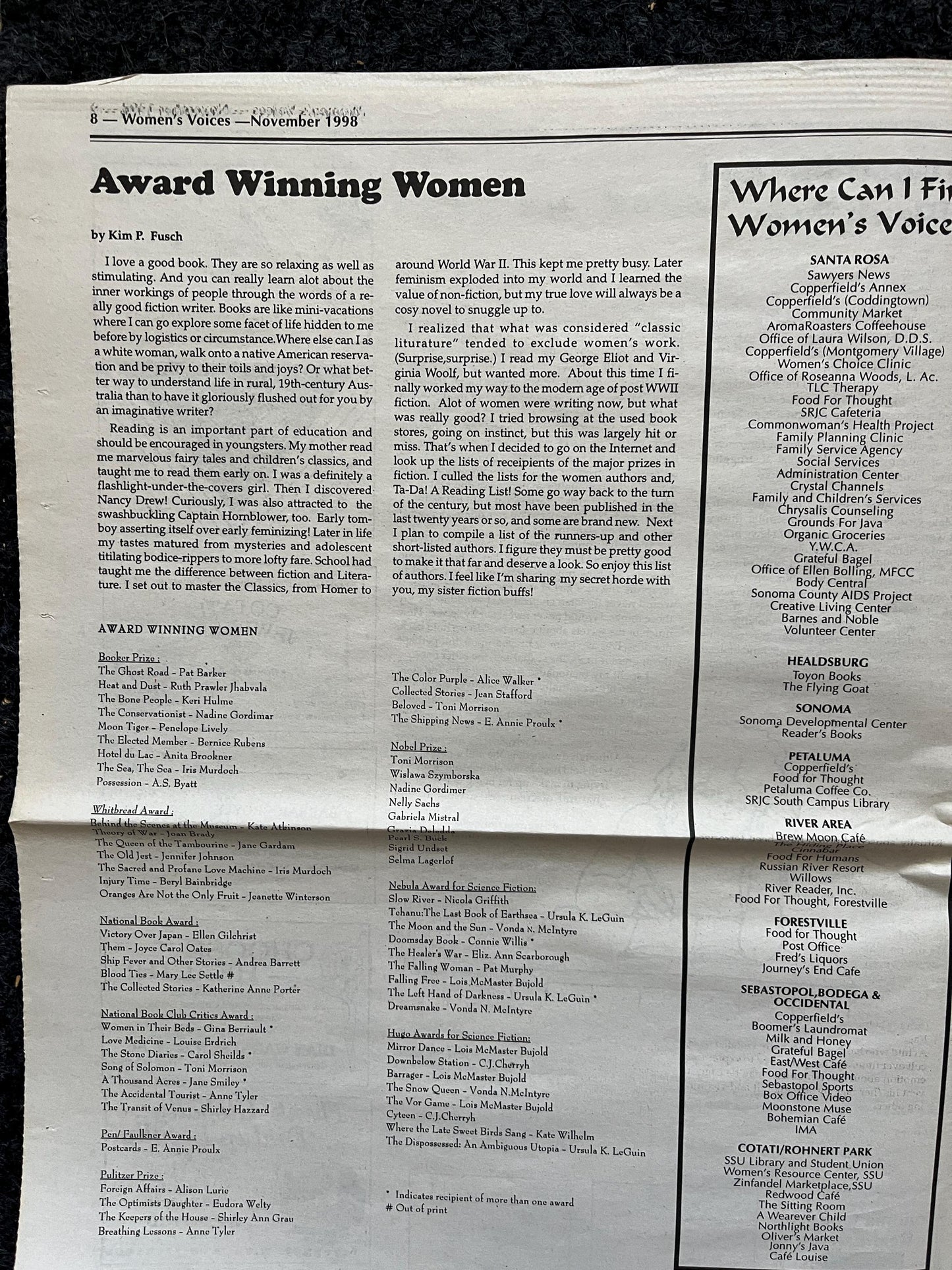 Vintage 2000 Feminist Newspaper, Womens Voice Third Wave Feminism, Gifts for Wife Mother, Feminist Gifts, Female Empowerment, Feminist Art