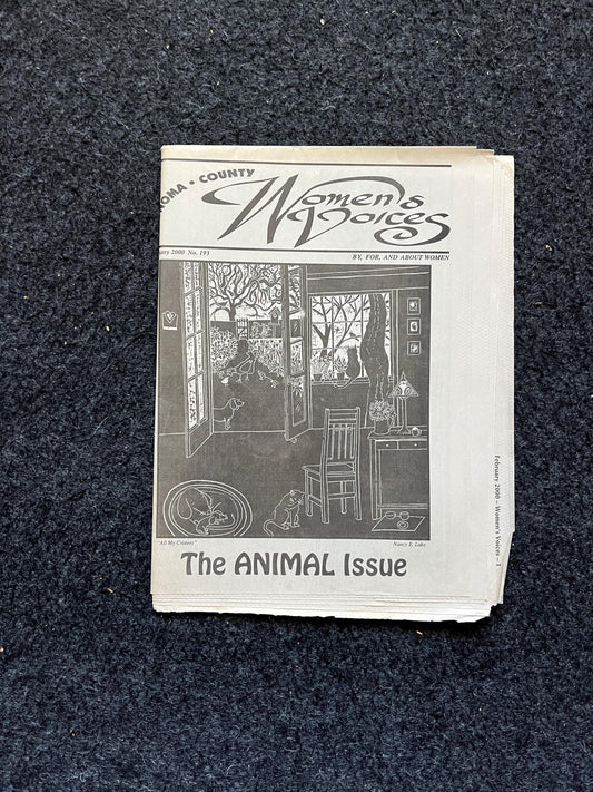 Vintage 2000 Pet Feminist Newspaper, Womens Voice Third Wave Feminism, Gifts for Wife Mother, Feminist Gifts, Female Empowerment