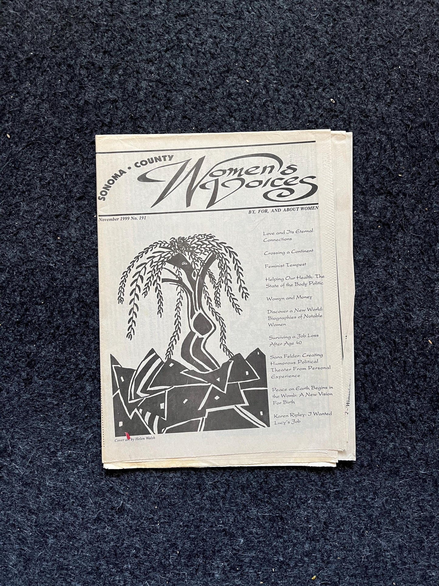 Vintage 2000 Pet Feminist Newspaper, Womens Voice Third Wave Feminism, Gifts for Wife Mother, Feminist Gifts, Female Empowerment