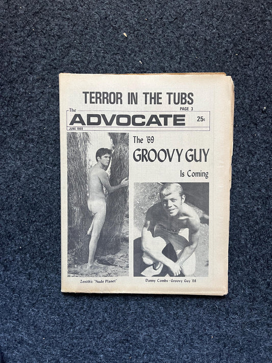 Vintage 1969 Gay Advocate LGBT Newspaper, LGBTQIA Memorabilia, Queer Gifts Artworks, Lesbian gift, Gay Books Magazine, History Gifts