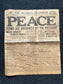 1918 Original Vintage WWI Peace Newspaper, Military Souvenirs, Vintage Christmas Gifts, Armistice Day, Veteran’s Day, military Decor Artwork