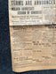 1918 Original Vintage WWI Peace Newspaper, Military Souvenirs, Vintage Christmas Gifts, Armistice Day, Veteran’s Day, military Decor Artwork