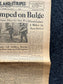 1944 Battle of the Bulge, German Belgian History, World War 2 Memorabilia, Germany WW2, Original Newspaper Military Memorabilia, History