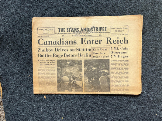 Best of the Rest - Late WW2 European Theatre Newspaper - Original Vintage World War 2 Memorabilia Newspaper - US Allied Forces Liberate WWII