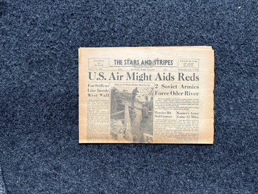 Best of the Rest - Late WW2 European Theatre Newspaper - Original Vintage World War 2 Memorabilia Newspaper - US Allied Forces Liberate WWII