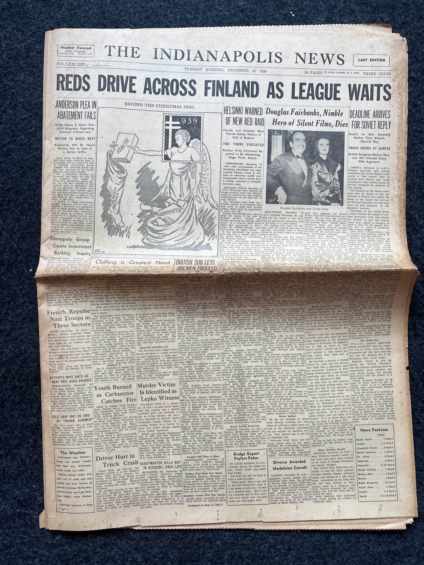 1939 Winter War Russia Invades Finland - Prelude to World War 2, WW2 Memorabilia, Winter Fox, Finnish History, Russian USSR Gifts