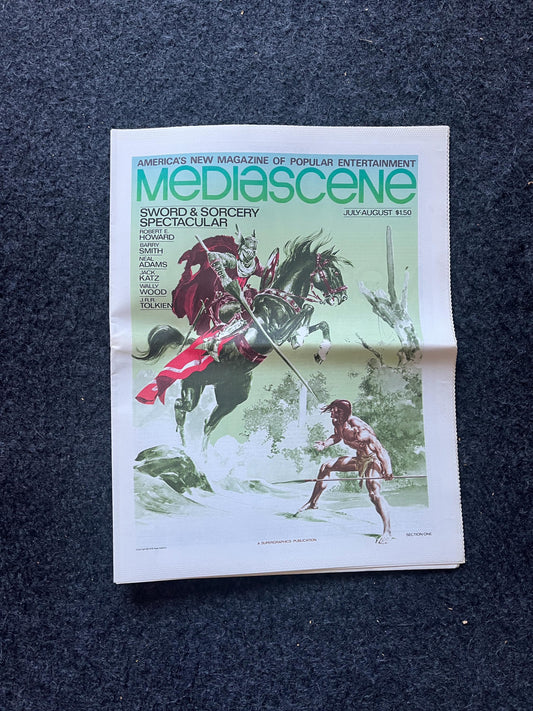 1970s Mediascene Nerdy Magazine Vintage Fanzine Newspaper, Science Fiction & Fantasy, Retro Wall Decor, Nostalgia Gifts, Geeky Collectibles