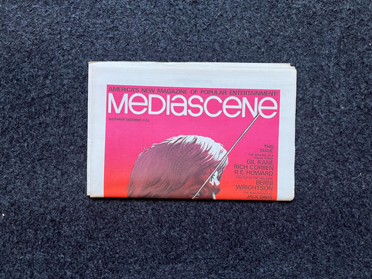 1970s Mediascene Nerdy Magazine Vintage Fanzine Newspaper, Science Fiction & Fantasy, Retro Wall Decor, Nostalgia Gifts, Geeky Collectibles