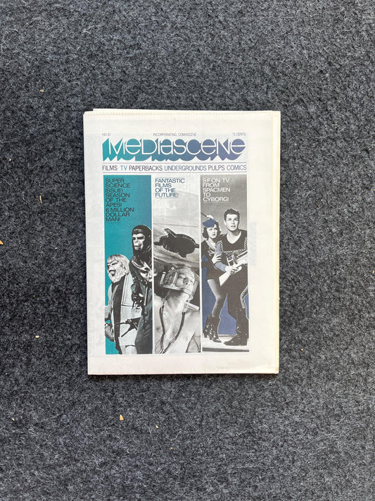 1970s Mediascene Nerdy Magazine Vintage Fanzine Newspaper, Science Fiction & Fantasy, Retro Wall Decor, Nostalgia Gifts, Geeky Collectibles