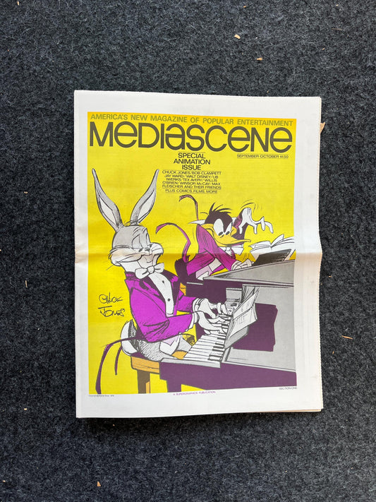 1970s Vintage Chuck Jones Cartoon Nerdy Magazine Vintage Fanzine Newspaper, Science Fiction & Fantasy, Retro Wall Decor, Nostalgia Gifts,