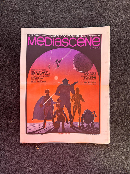 1970s Vintage Space Opera Nerdy Magazine Vintage Fanzine Newspaper, Science Fiction & Fantasy, Retro Wall Decor, Nostalgia Gifts,