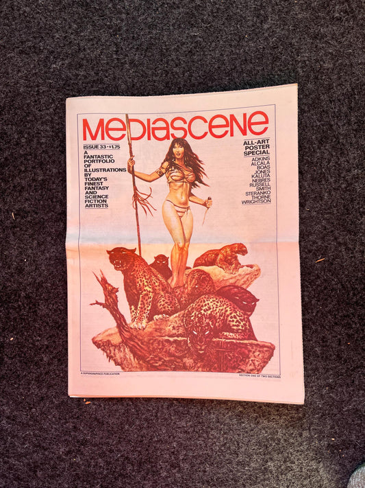 1970s Vintage Gifts for Him, Nerdy Magazine Vintage Fanzine Newspaper, Science Fiction & Fantasy, Retro Wall Decor, Nostalgia Gifts,