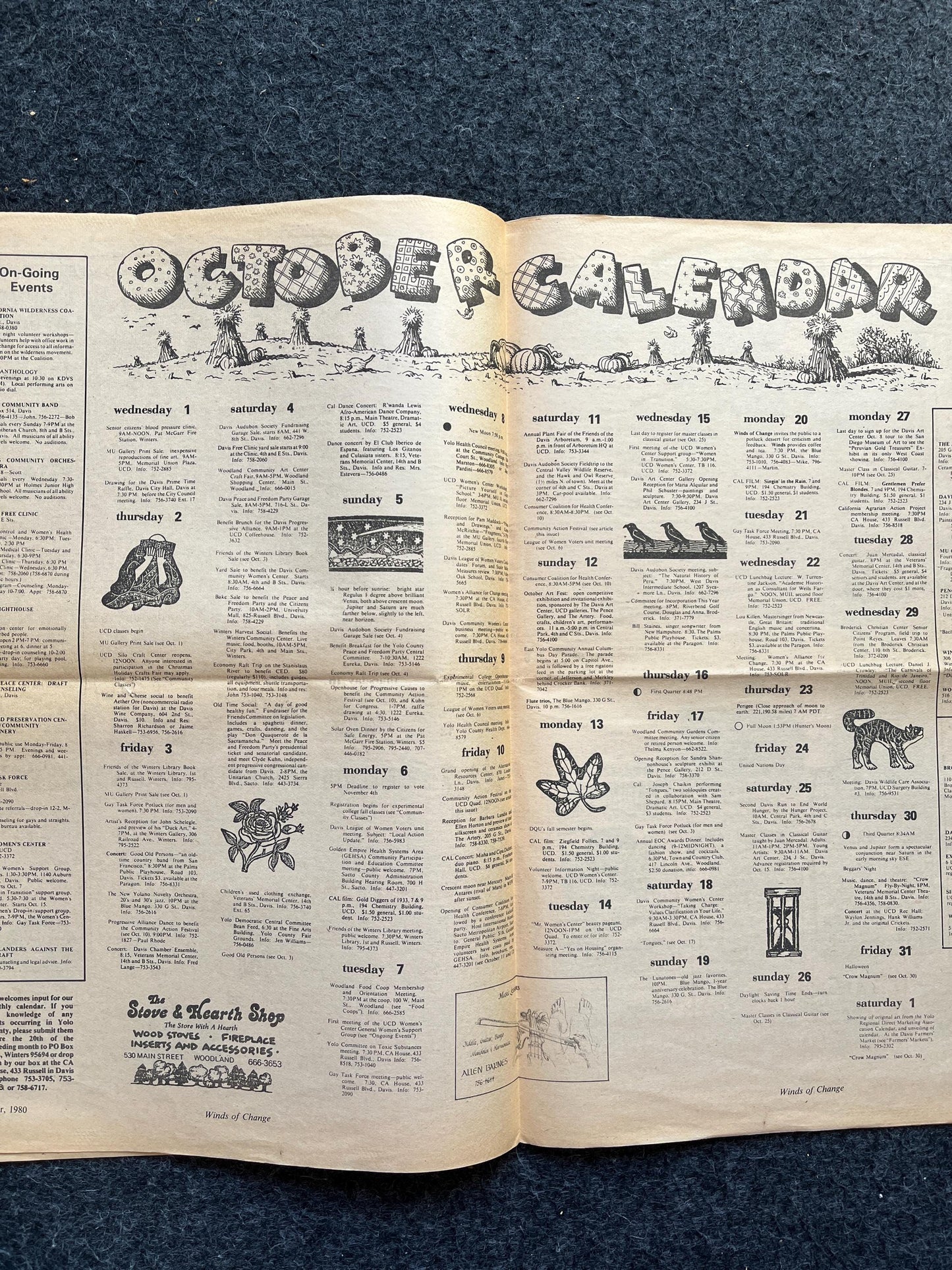 1980 Native American Halloween Themed Newspaper Black Panther Party, Underground Far-Left Newspaper, Vintage Newspaper, Indigenous Gifts