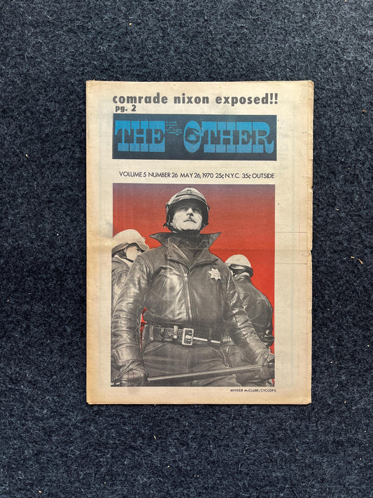 ACAB Anti Cop 1970s Counter Culture Art, Black Panther Party, Underground Far-Left Newspaper, Vintage Newspaper, Goblin Wall Decor, Cottage