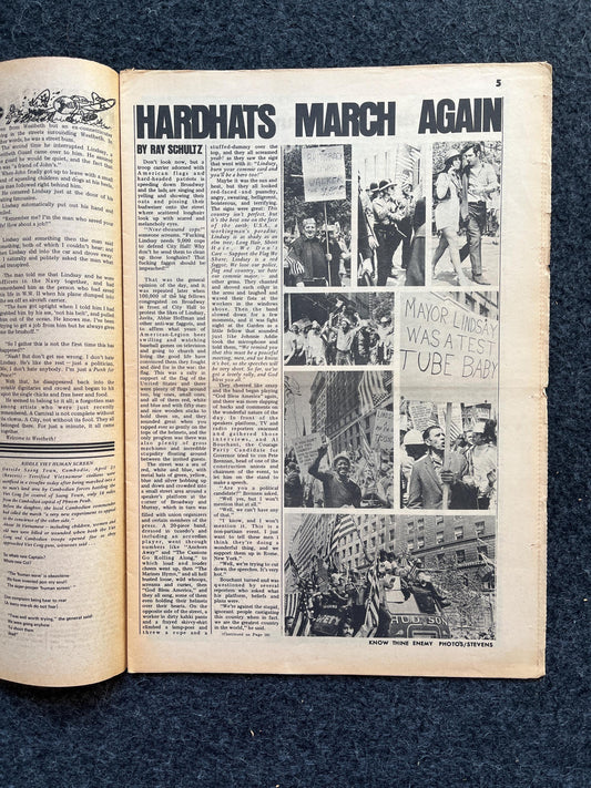 ACAB Anti Cop 1970s Counter Culture Art, Black Panther Party, Underground Far-Left Newspaper, Vintage Newspaper, Goblin Wall Decor, Cottage