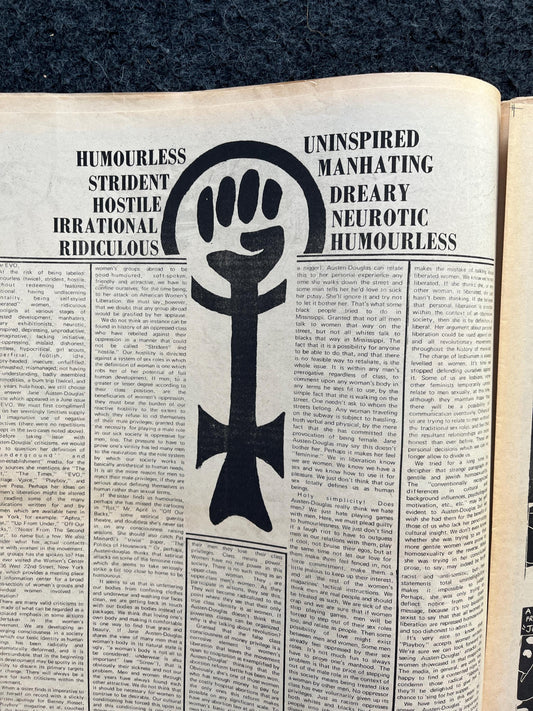 1970s CounterCulture The Other Tribune, Black Panther Party, Underground Far-Left Newspaper, Vintage Newspaper, Goblin Wall Decor, Cottage