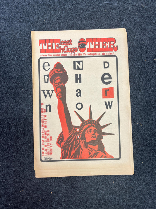 Anti-Vietnam War The Other Tribune, Black Panther Party, Underground Far-Left Newspaper, Vintage Newspaper, Goblin Wall Decor, Cottage