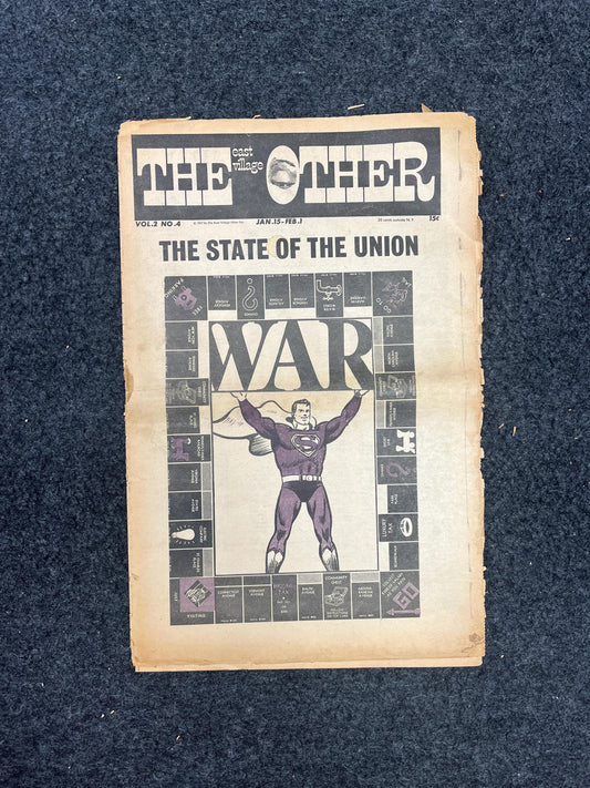 Anti-Vietnam War The Other Tribune, Black Panther Party, Underground Far-Left Newspaper, Vintage Newspaper, Goblin Wall Decor, Cottage