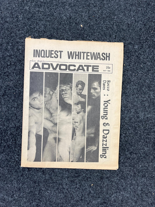 Vintage 1969 Gay Advocate LGBT Newspaper, LGBTQIA Memorabilia, Queer Gifts Artworks, Lesbian gift, Gay Books Magazine, History Gifts