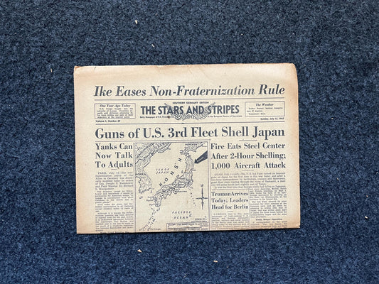 Best of the Rest - Late WW2 Japanese Theatre Newspaper - Original Vintage World War 2 Memorabilia Newspaper, WW2 Memorabilia, Antique Gifts