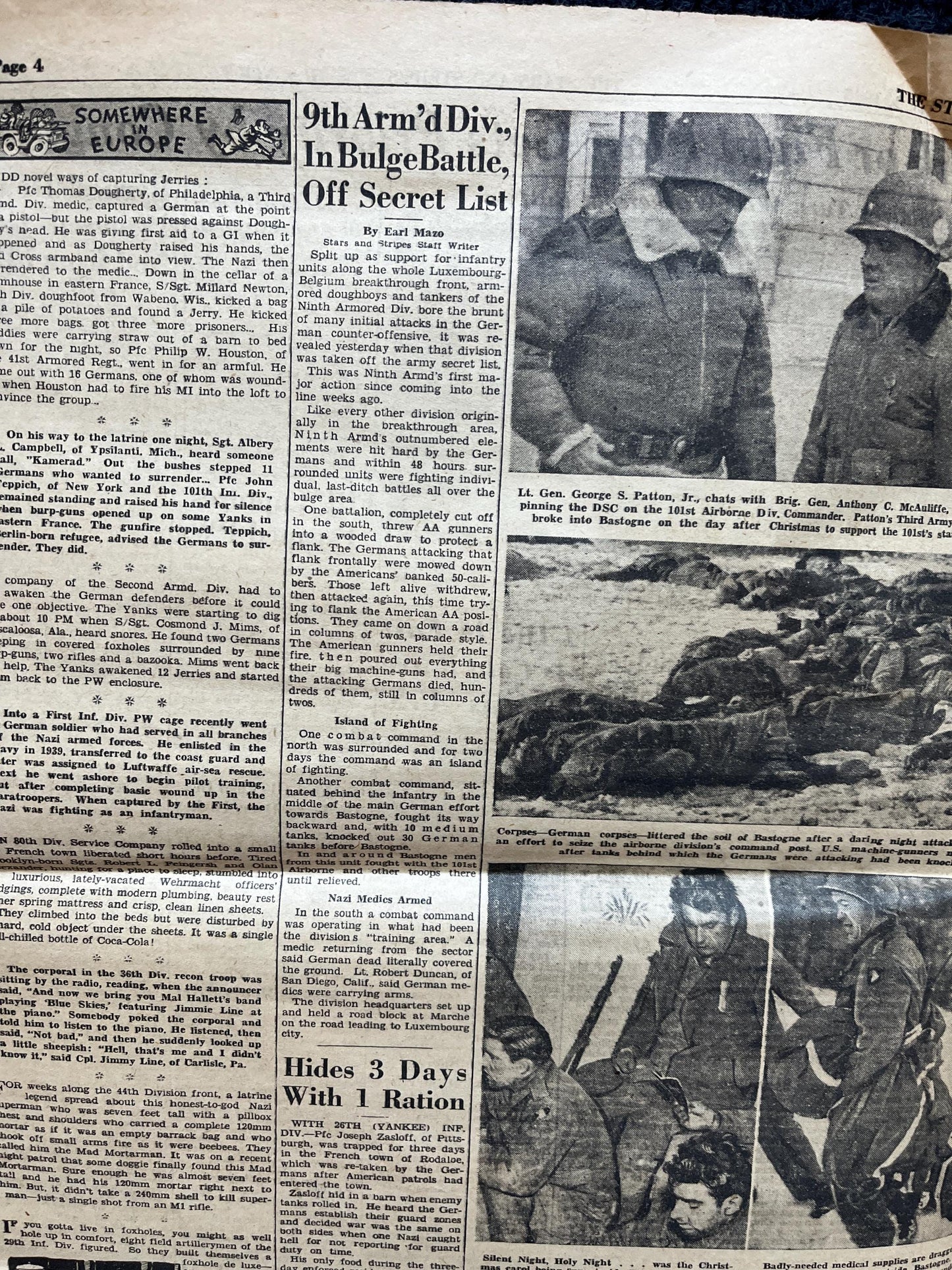 1944 Battle of the Bulge, German Belgian History, World War 2 Memorabilia, Germany WW2, Original Newspaper Military Memorabilia, History Gif