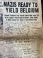 1945 German Forces Surrender in Belgium, Day Of - WW2 Memorabilia and Collectible – End of WW2 - Gifts for Military Him History