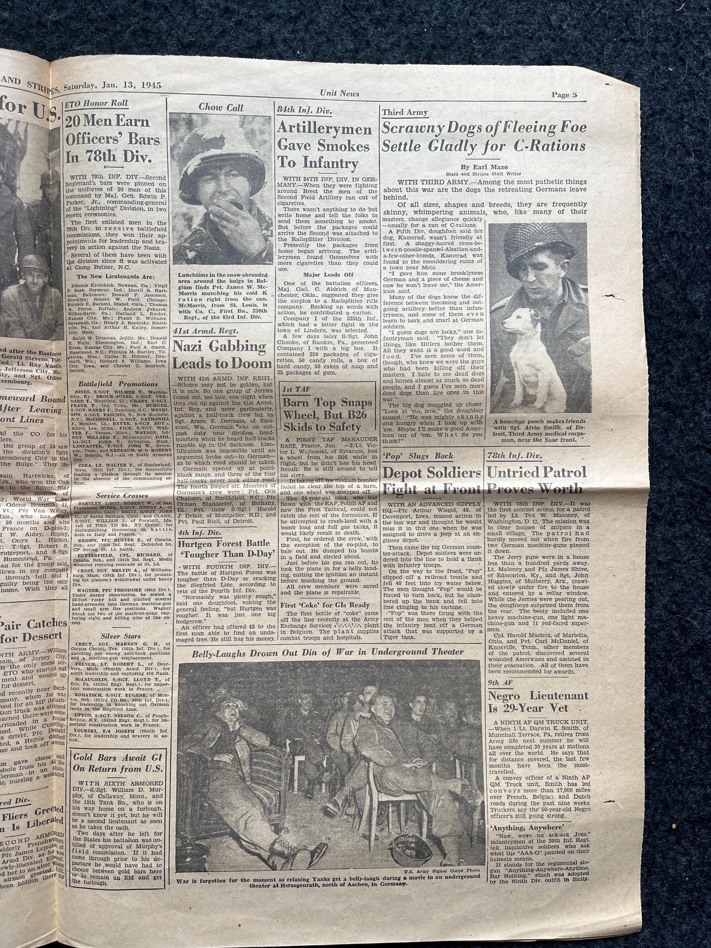 1945 Battle of the Bulge, German Belgian History, World War 2 Memorabilia, Germany WW2, Original Newspaper Military Memorabilia, History Gif