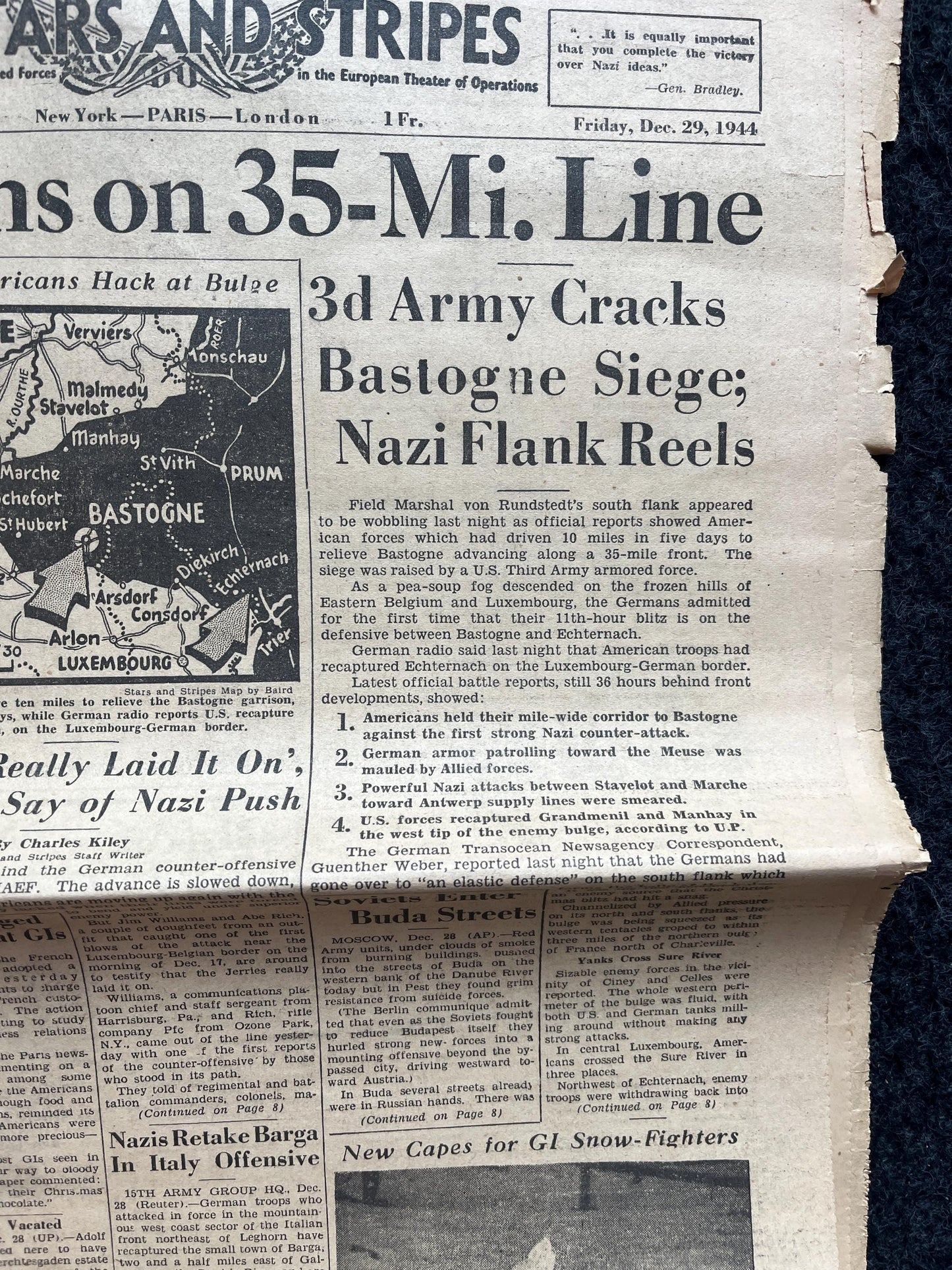 1945 Battle of the Bulge, German Belgian History, World War 2 Memorabilia, Germany WW2, Original Newspaper Military Memorabilia, History Gif