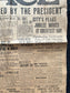 1918 Original Vintage WWI Peace Newspaper, Military Souvenirs, Vintage Christmas Gifts, Armistice Day, Veteran’s Day, military Decor Artwork
