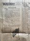 1918 Original Vintage WWI Peace Newspaper, Military Souvenirs, Vintage Christmas Gifts, Armistice Day, Veteran’s Day, military Decor Artwork